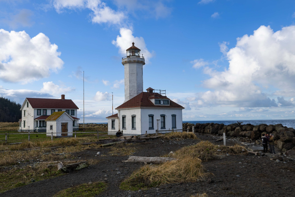 Port Townsend Light House on the seashore